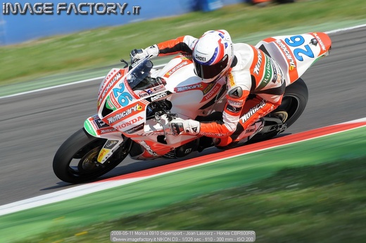 2008-05-11 Monza 0910 Supersport - Joan Lascorz - Honda CBR600RR